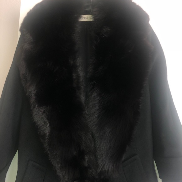 Calvin Klein Fur and Wool coat - Picture 5 of 11